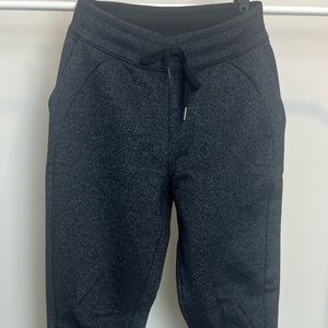 Lululemon BNWT black sparkle scuba sweats